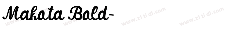 Makota Bold字体转换